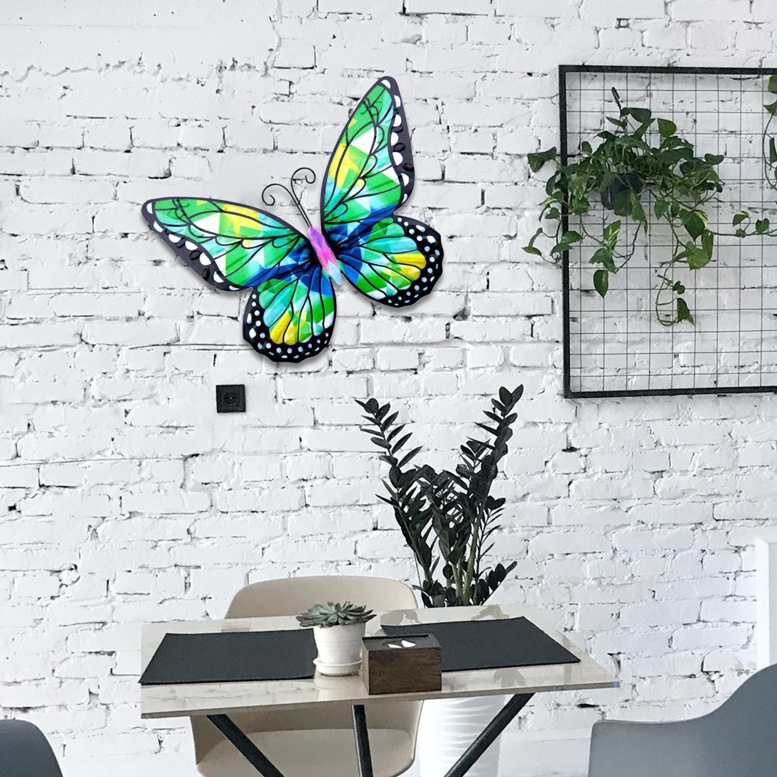 Metal butterflies Wall Decor metal butterflies Sculptures for Fence Yard Balcony