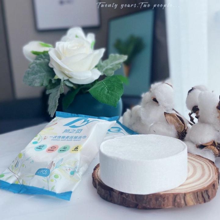 KHĂN TẮM NÉN COTTON SIÊU MỀM MỊN KHÁNG KHUẨN TỐT AN TOÀN CHO DA