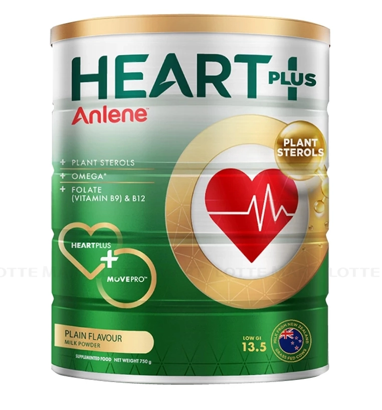 Anlene Heart Plus với dưỡng chất chăm sóc sức khỏe tim mạch 750g/lon