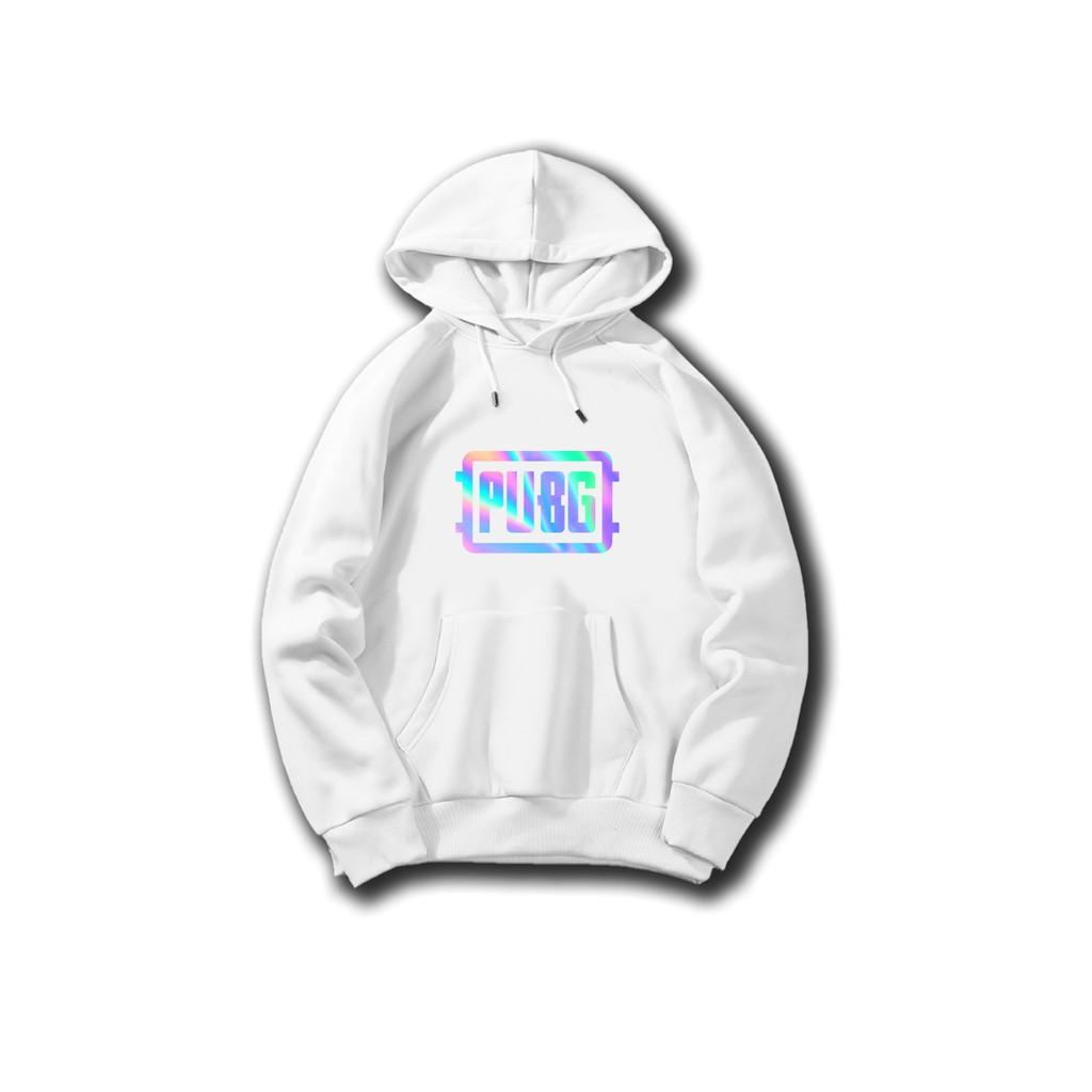 Áo hoodie Unisex dạ quang - Áo khoác nỉ phản quang họa tiết PUBG in cao cấp