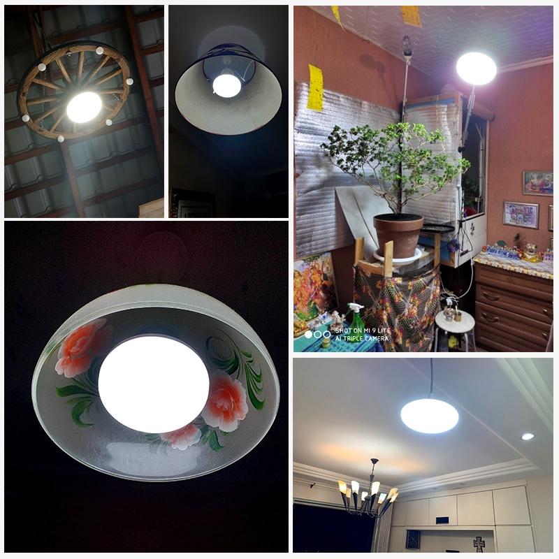 Bóng đèn LED E27 Bóng đèn LED 220v Đèn LED 20/40/50/60W Bóng đèn UFO tiêu điểm cho nhà bếp Chiếu sáng phòng khách Bóng đèn công suất cao