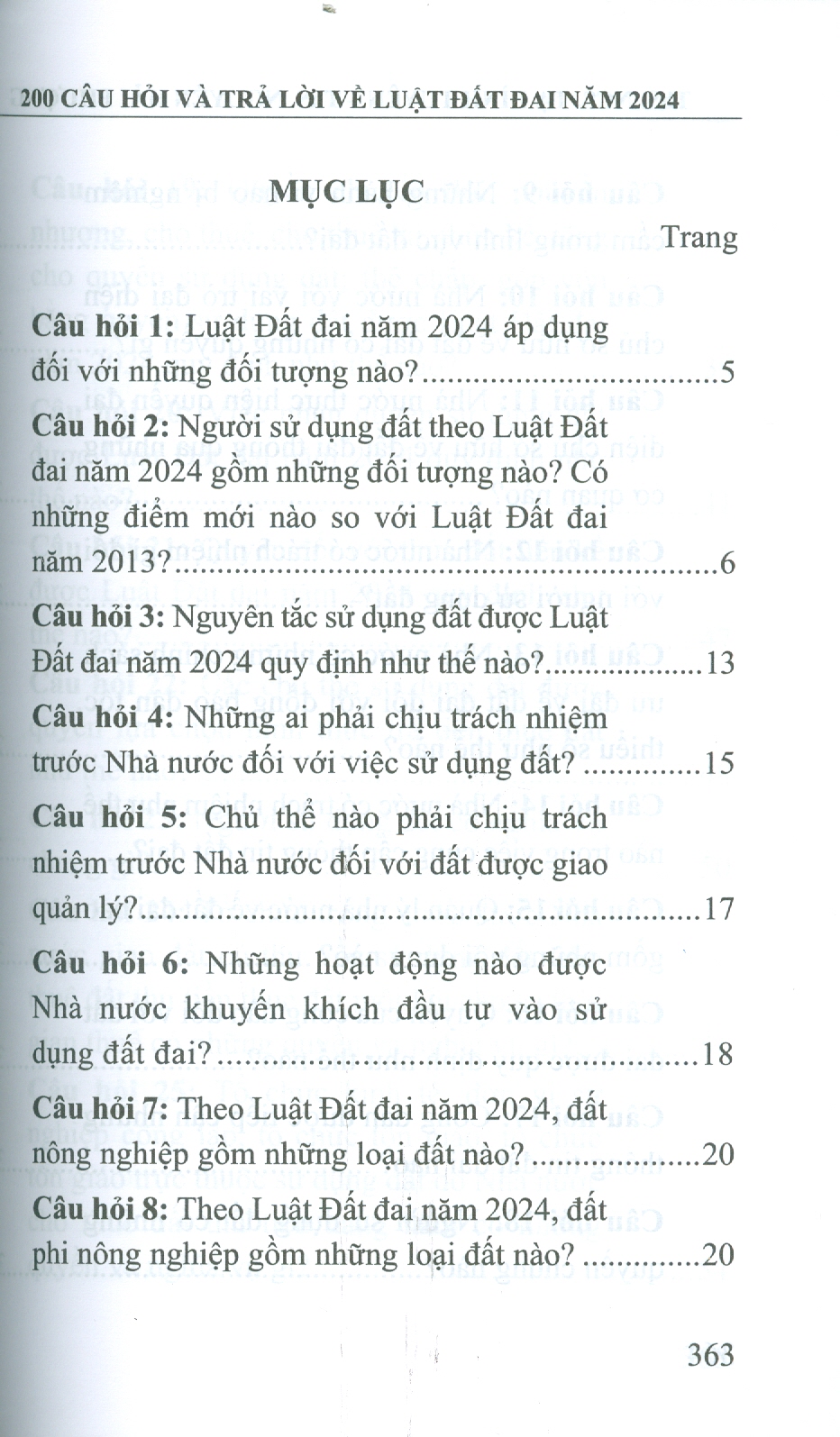 200 Câu Hỏi Và Trả Lời Về Luật Đất Đai Năm 2024 (Sách chuyên khảo) - ThS. NCS. Tạ Đình Tuyên, ThS. Nguyễn Hải Phượng