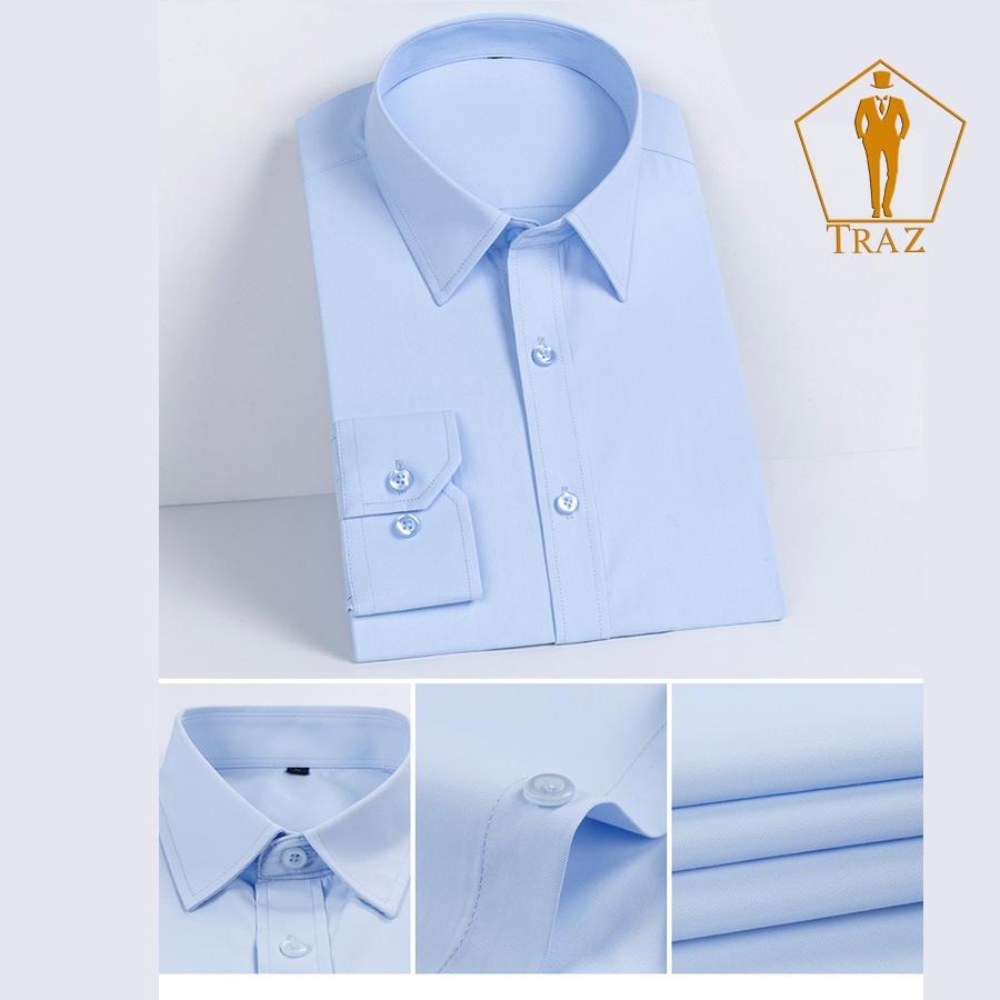 Hình ảnh Áo Sơ Mi Nam Trung Niên Trơn, Karo, Sọc Dài Tay Cao Cấp 100% Cotton.