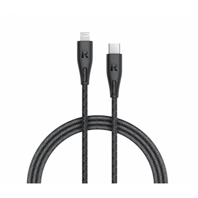 Dây Cáp Sạc Nhanh Type-C To Light.ning 20W Dành Cho iPhone, Cho iPad Chuẩn MFI C94, Dài 30cm RAVPower RP-CB1003 - Hàng Chính Hãng