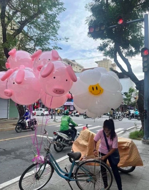 Set bóng bay Lợn Hồng hot - Trang trí sinh nhật