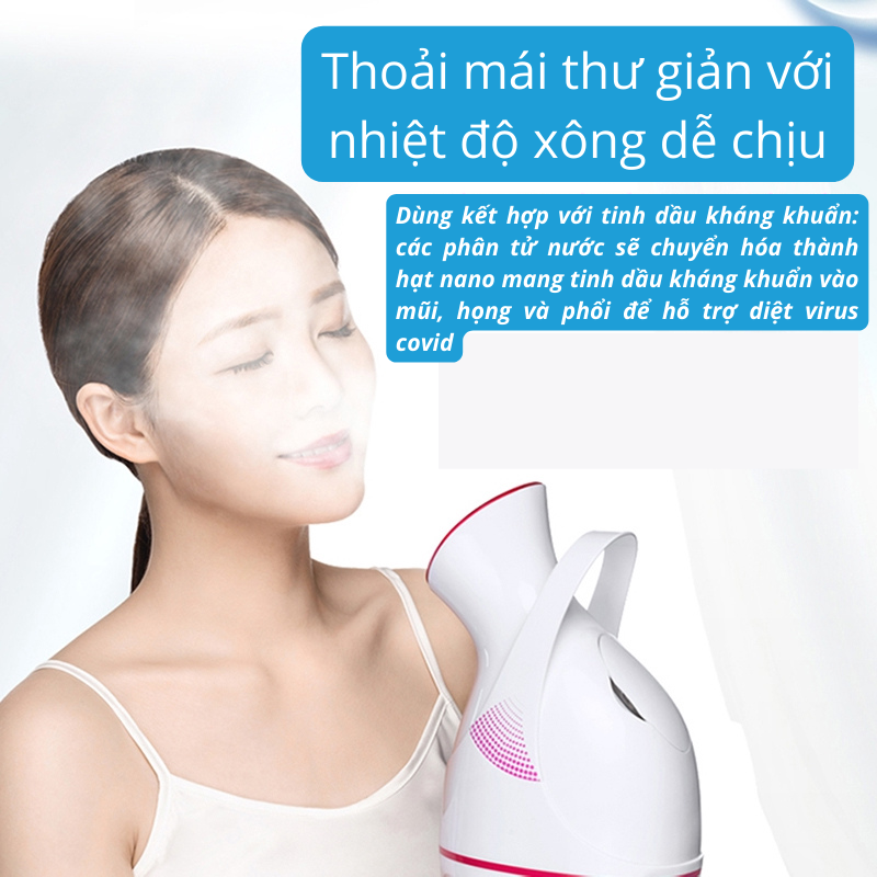 Máy Xông Hơi Sát Khuẩn Mặt Mũi Họng Konka KZ-X6(WE) 100ml Dùng Với Tinh Dầu - Hàng Chính Hãng