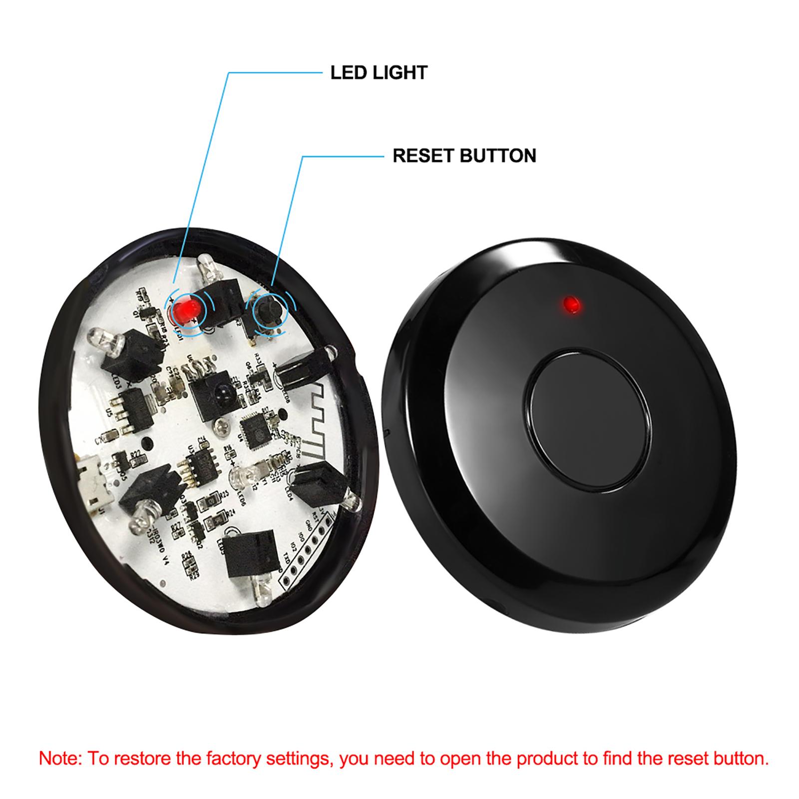WiFi IR Remote IR Control Hub Wi-Fi Enabled Infrared Universal Remote Controller For Air Conditioner TV Using Tuya Smart Life APP Compatible with Alexa Google Home Voice Control