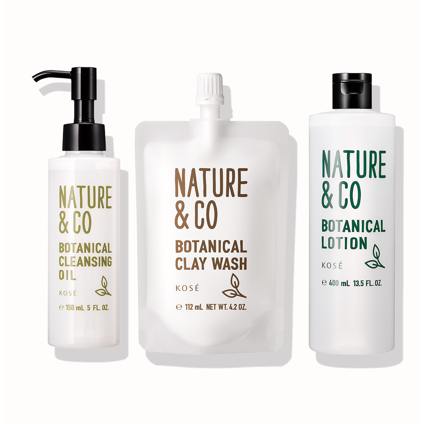 Bộ chăm sóc da mặt dầu mụn và khô ráp Kosé Nature &amp; Co Botancial