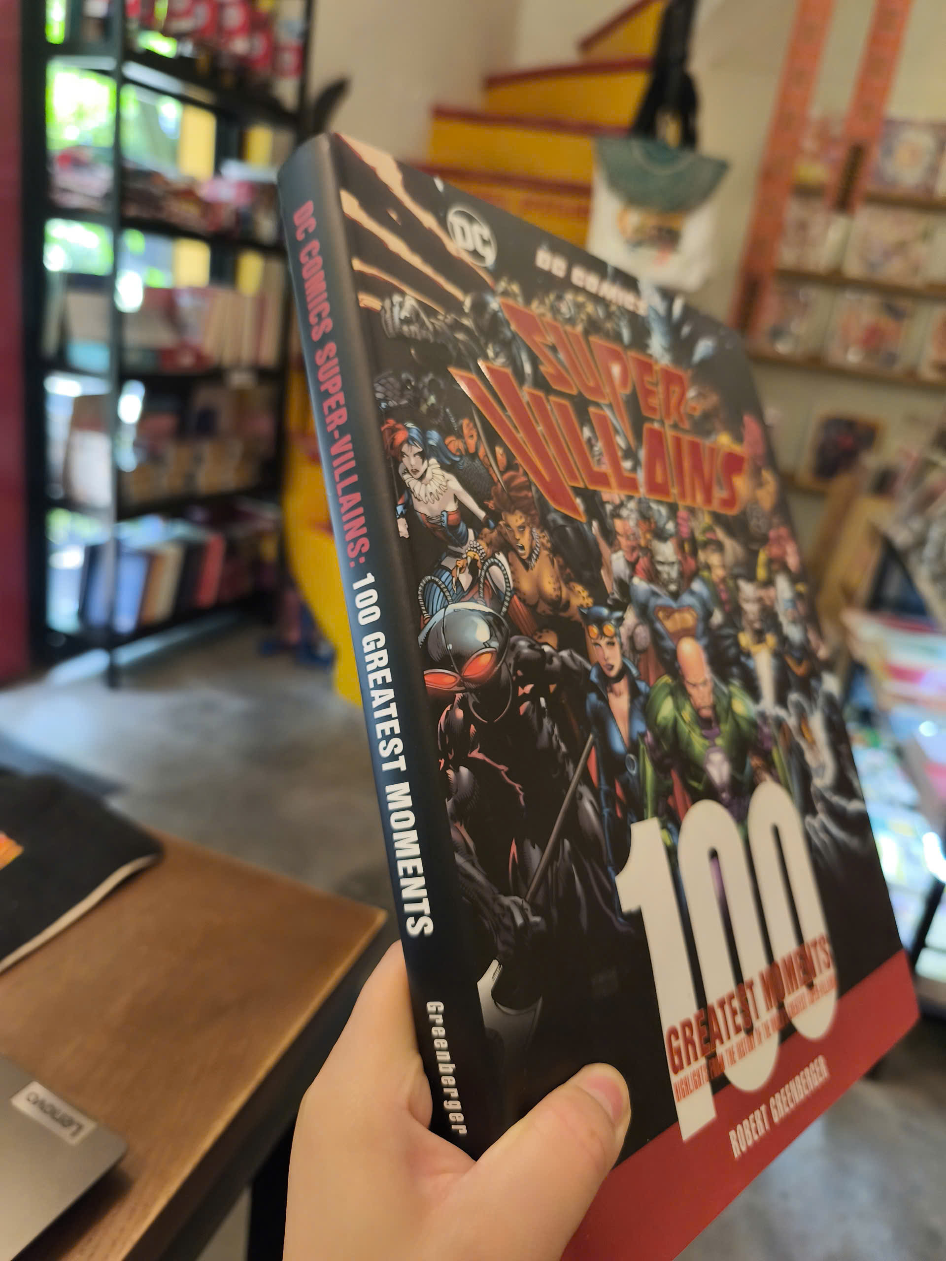 Sách - DC Comics Super-Villains: 100 Greatest Moments | Hardcover Graphic Novels / Truyện tranh
