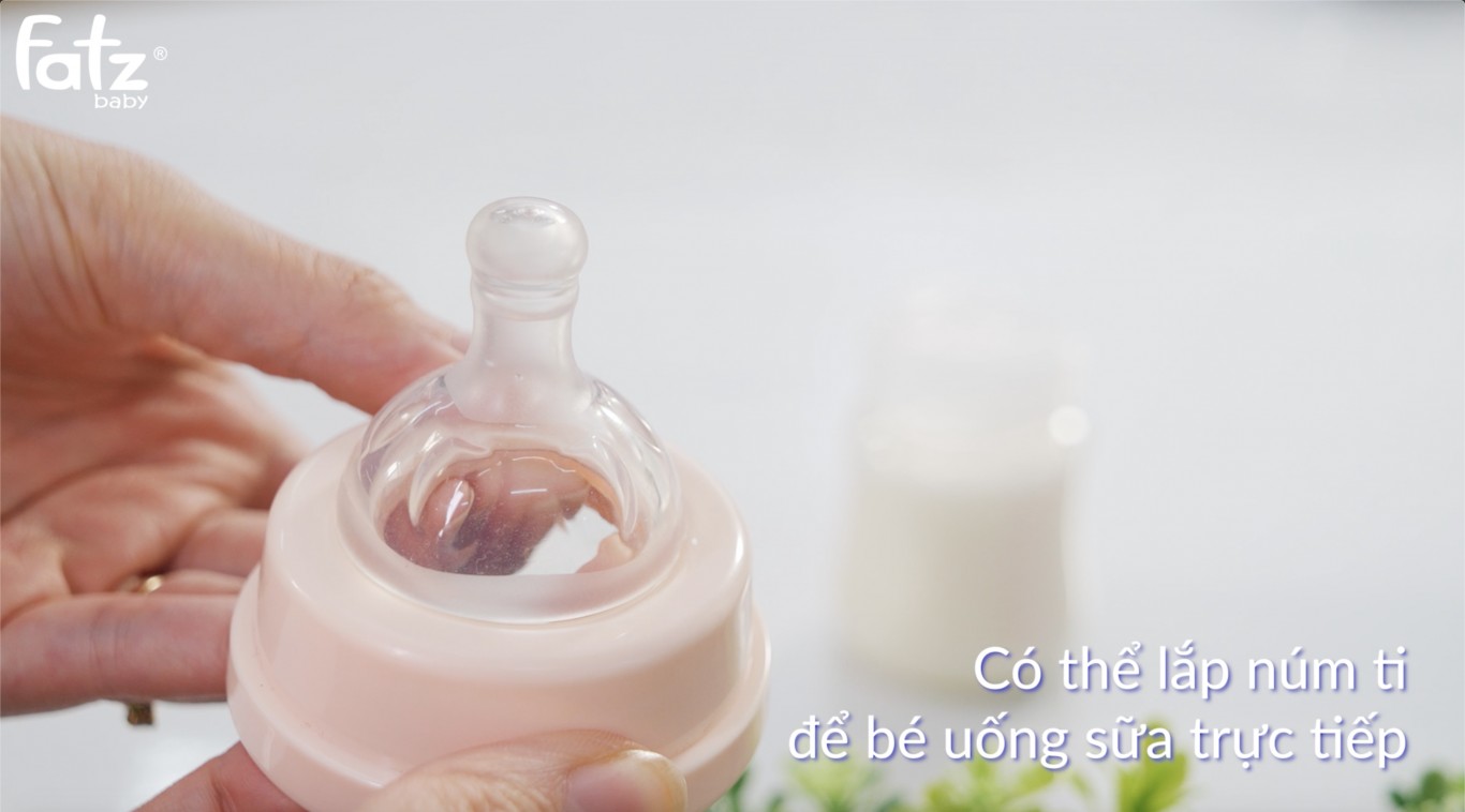 Bộ 3 bình trữ sữa mẹ cổ rông 140ml vừa với máy hút sữa RESONANCE Fatzbaby
