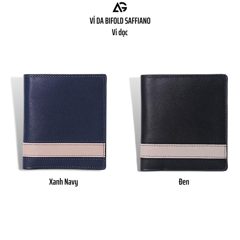 Ví da nam cao cấp Bifold Saffiano