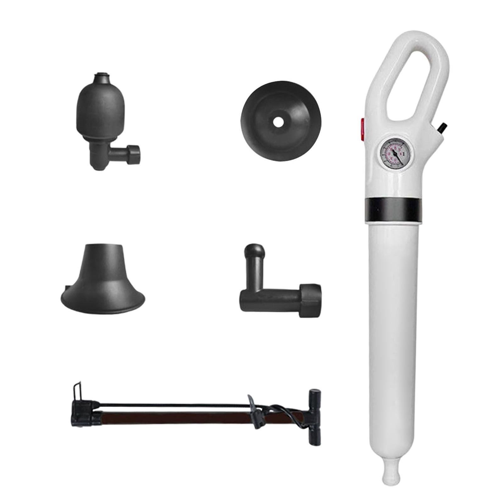 Toilet Air Pressure Inflator Plunger Pump Kits Tool with Detachable