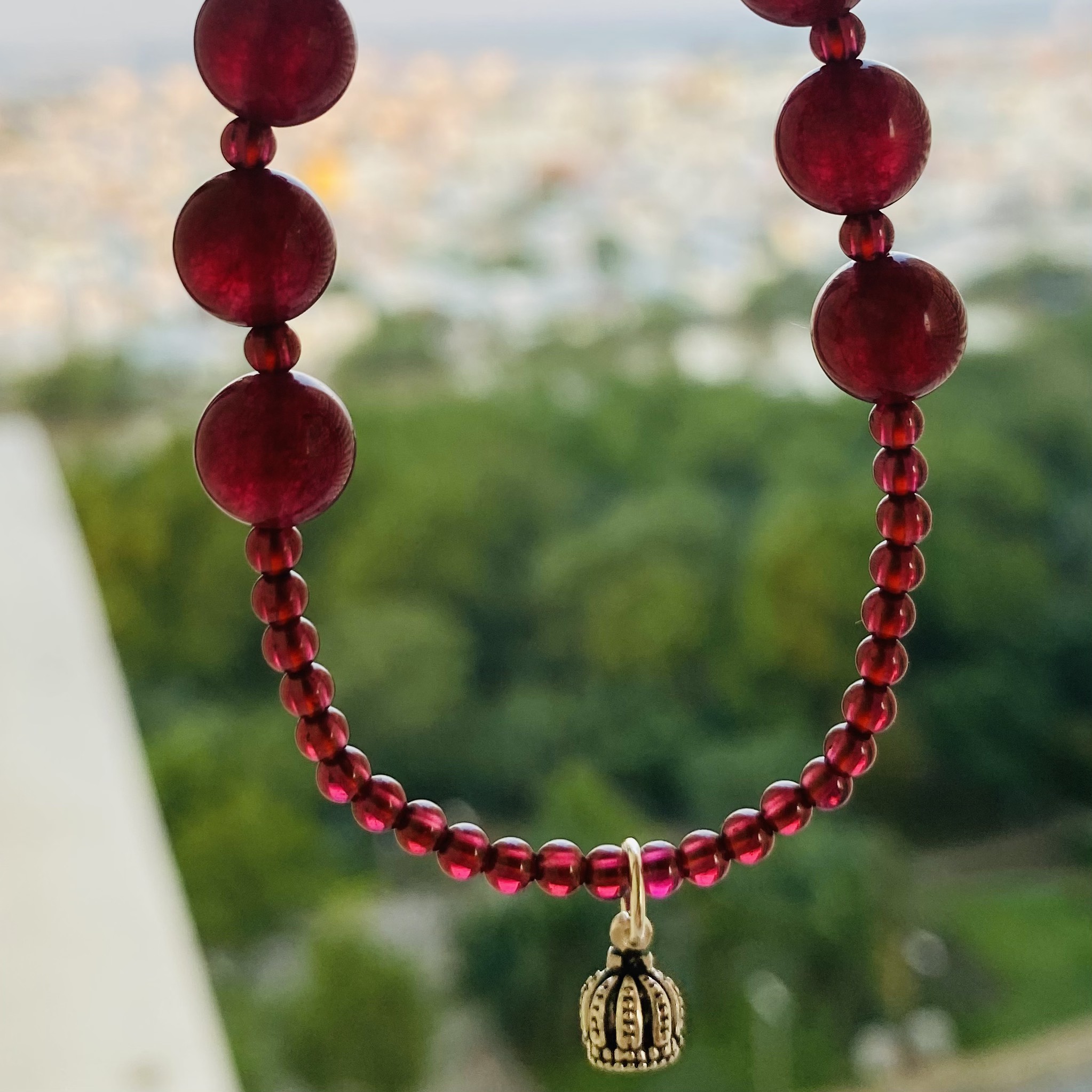 HCM- VÒNG TAY ĐÁ GARNET VÀ THẠCH ANH ĐỎ