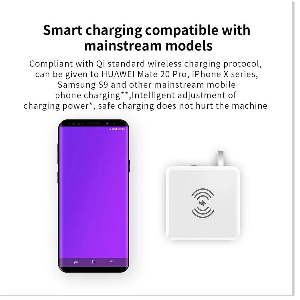 Cốc sạc không dây QI Wirless kiêm sạc dự phòng 10.000mAh