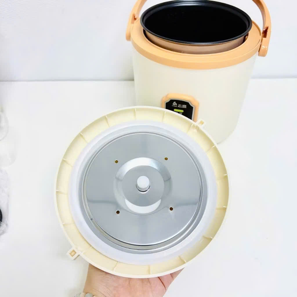 Nồi Cơm Điện Đa Năng 1.2L – Nấu Cơm, Hầm Cháo, Hấp, Xào, Luộc Siêu Tiện Lợi - HÀNG CHÍNH HÃNG MINIIN