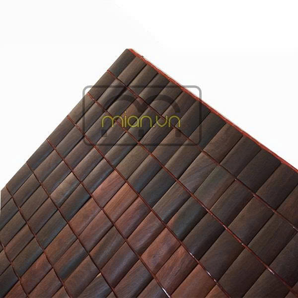 Chiếu Gỗ Trắc Miếng Cao Cấp - Kích Thước 1,8mx2m ( video , hình thật )