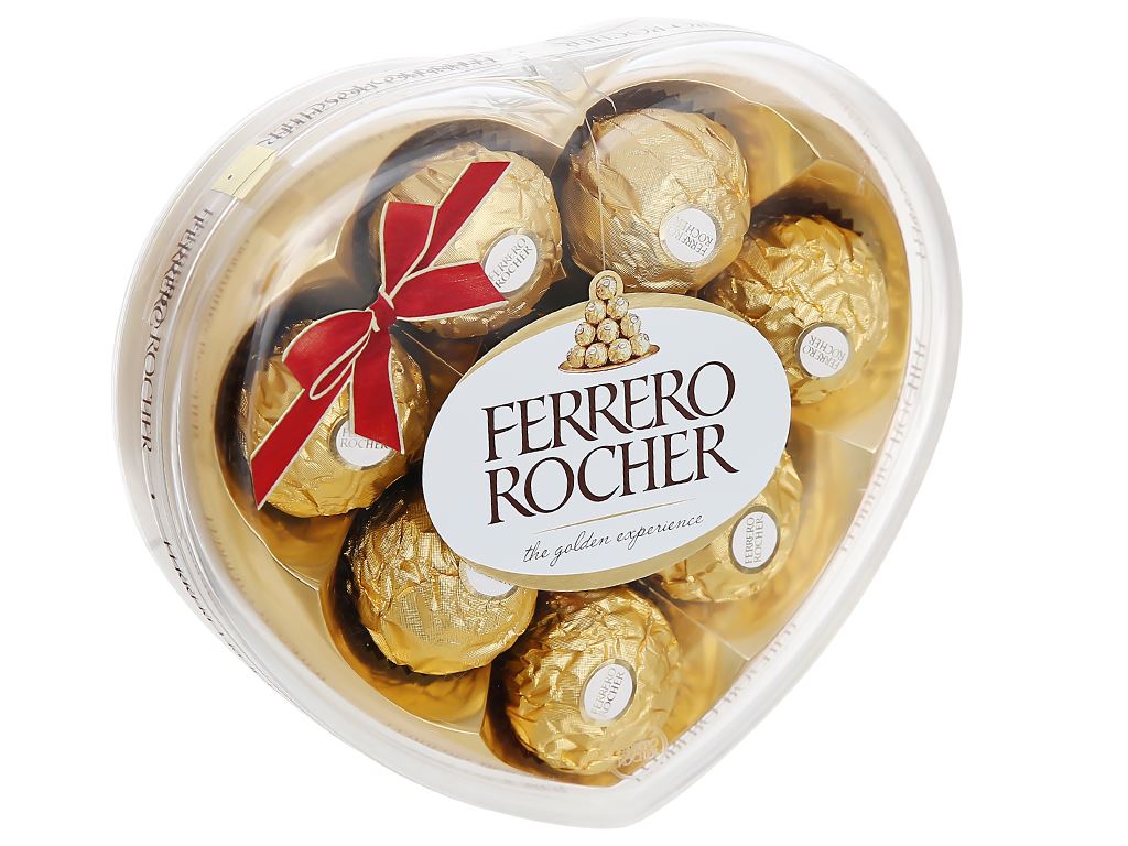 Socola Ferrero Rocher hộp 8 viên - Trái tim