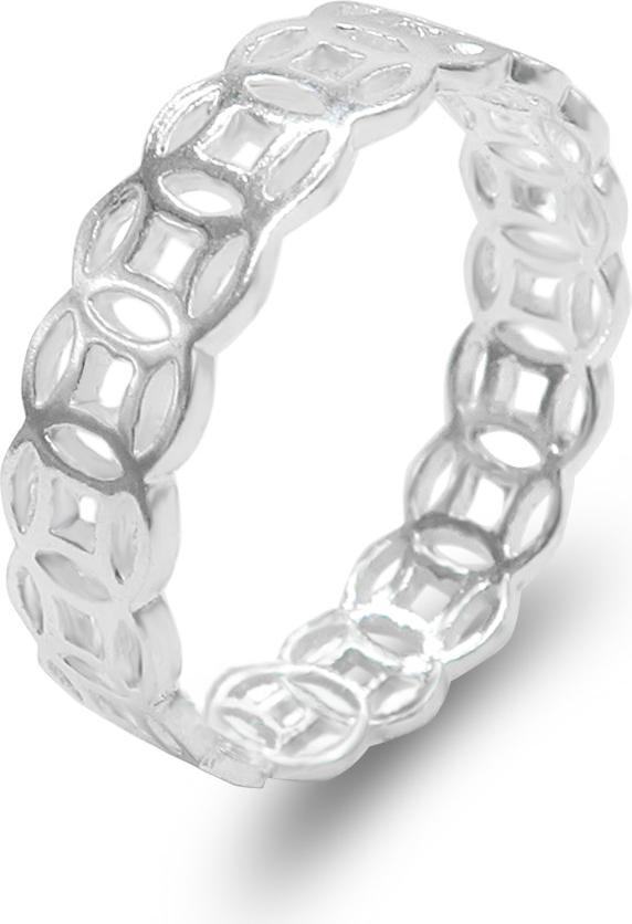 Nhẫn bạc kim tiền Panmila : Bản K1 dày
