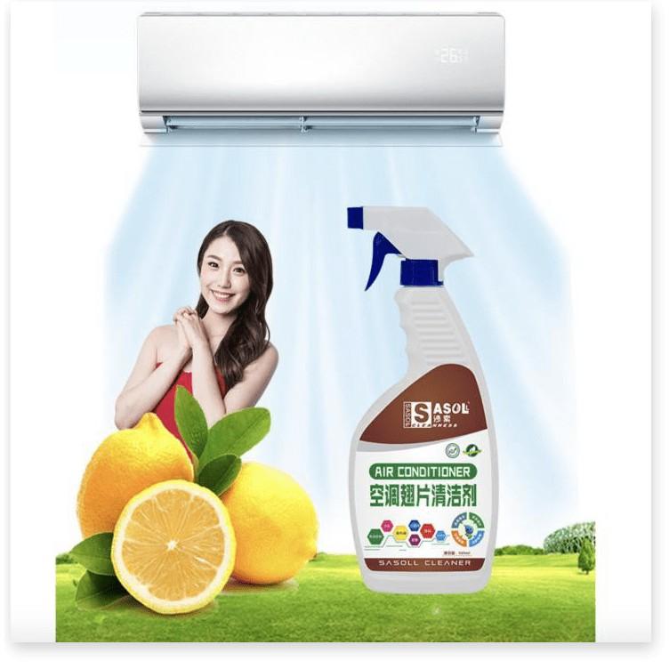 Vệ sinh máy lạnh tại nhà Sasoll Cleaner Japan 500ml dùng 10 lần