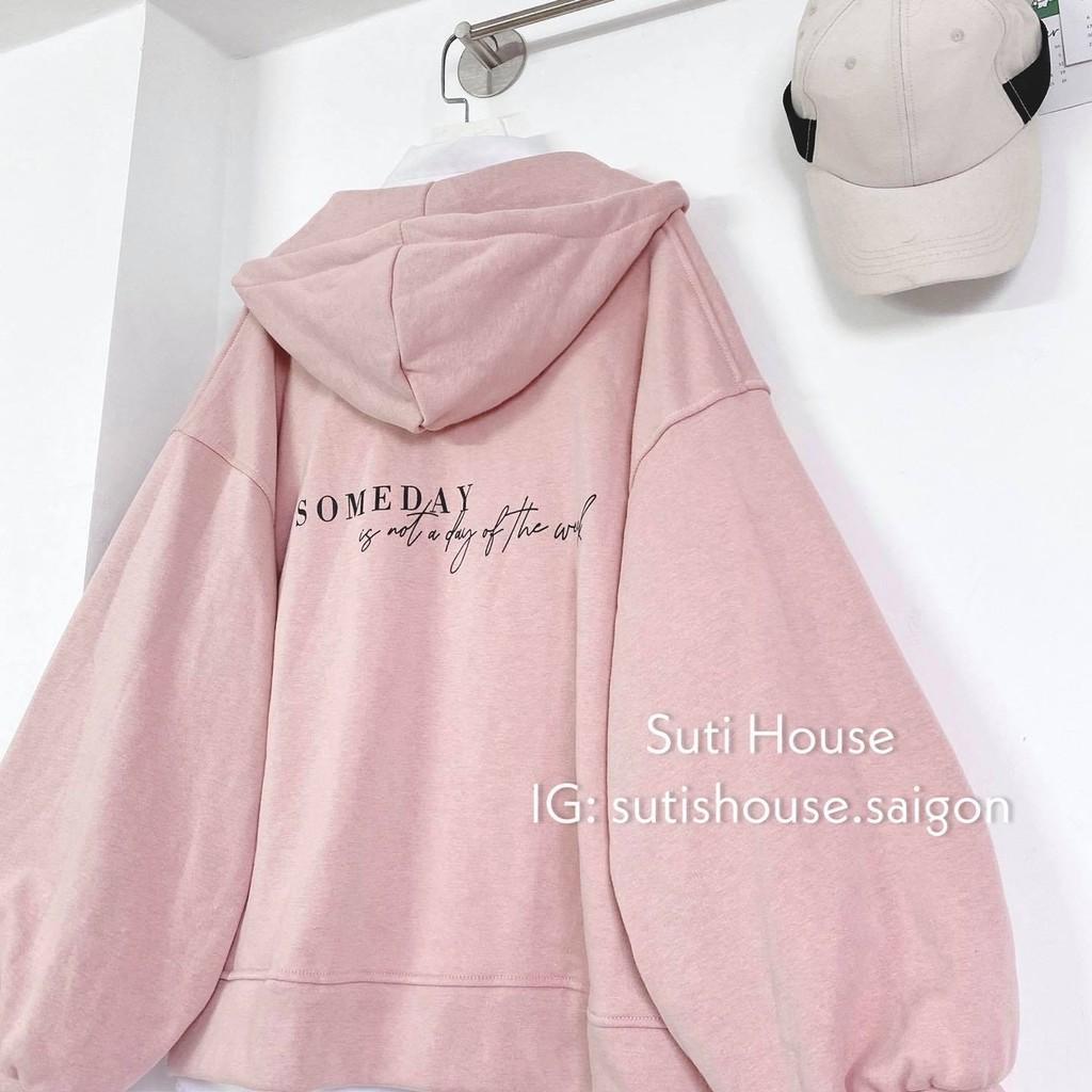 Khoác Nữ Someday 2 Màu Form Rộng Xẻ Tà Tay Phồng Nhẹ Phong Cách Ulzzang - Suti House