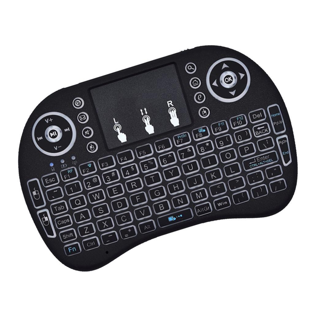 Mini Wireless Plug And Play Backlight Touchpad Keyboard Optical Mouse