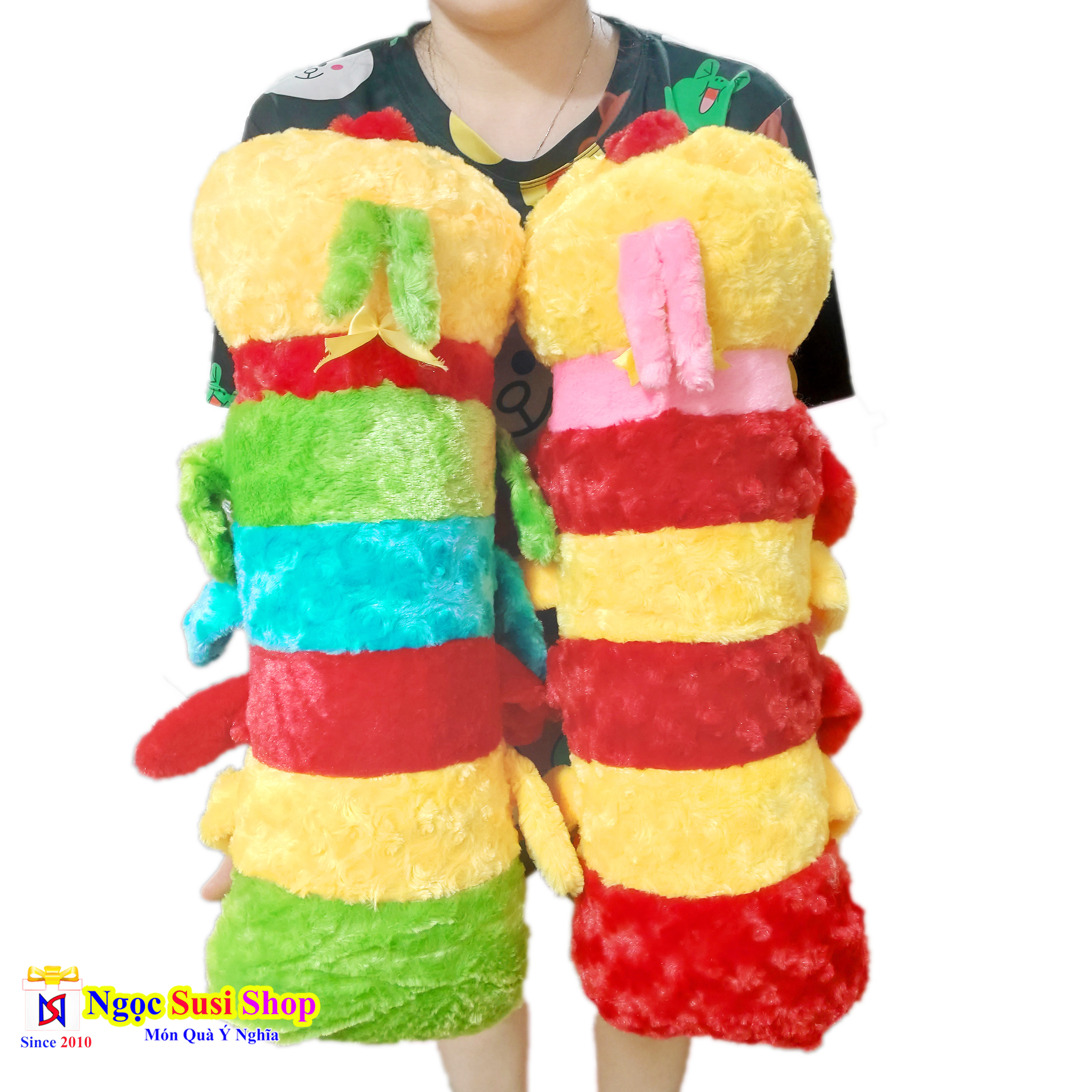 THÚ NHỒI BÔNG CON SÂU ÔM NGỦ SIÊU DÀI KHỔNG LỒ SIÊU MỀM MỊN - GẤU BÔNG HÌNH CON SÂU