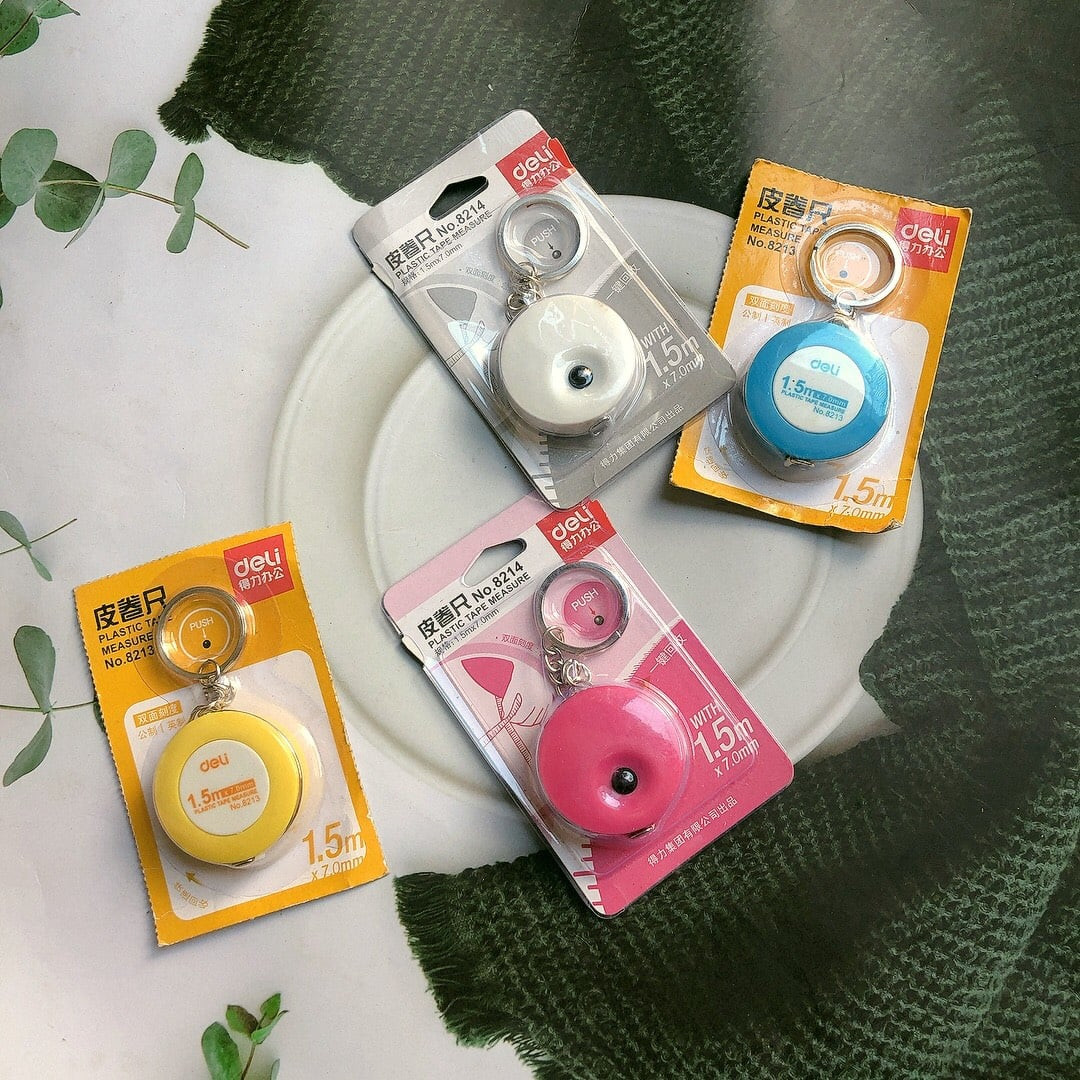Thước dây cuộn dài 1.5m dạng hộp rút nhỏ gọn tiện dụng