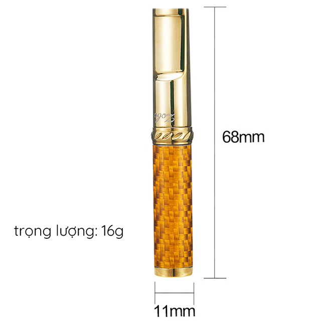Tẩu Lọc ZB367 Nhỏ Gọn Đẹp Độc Lạ Họa Tiết Đan Sang Trọng Cao Cấp