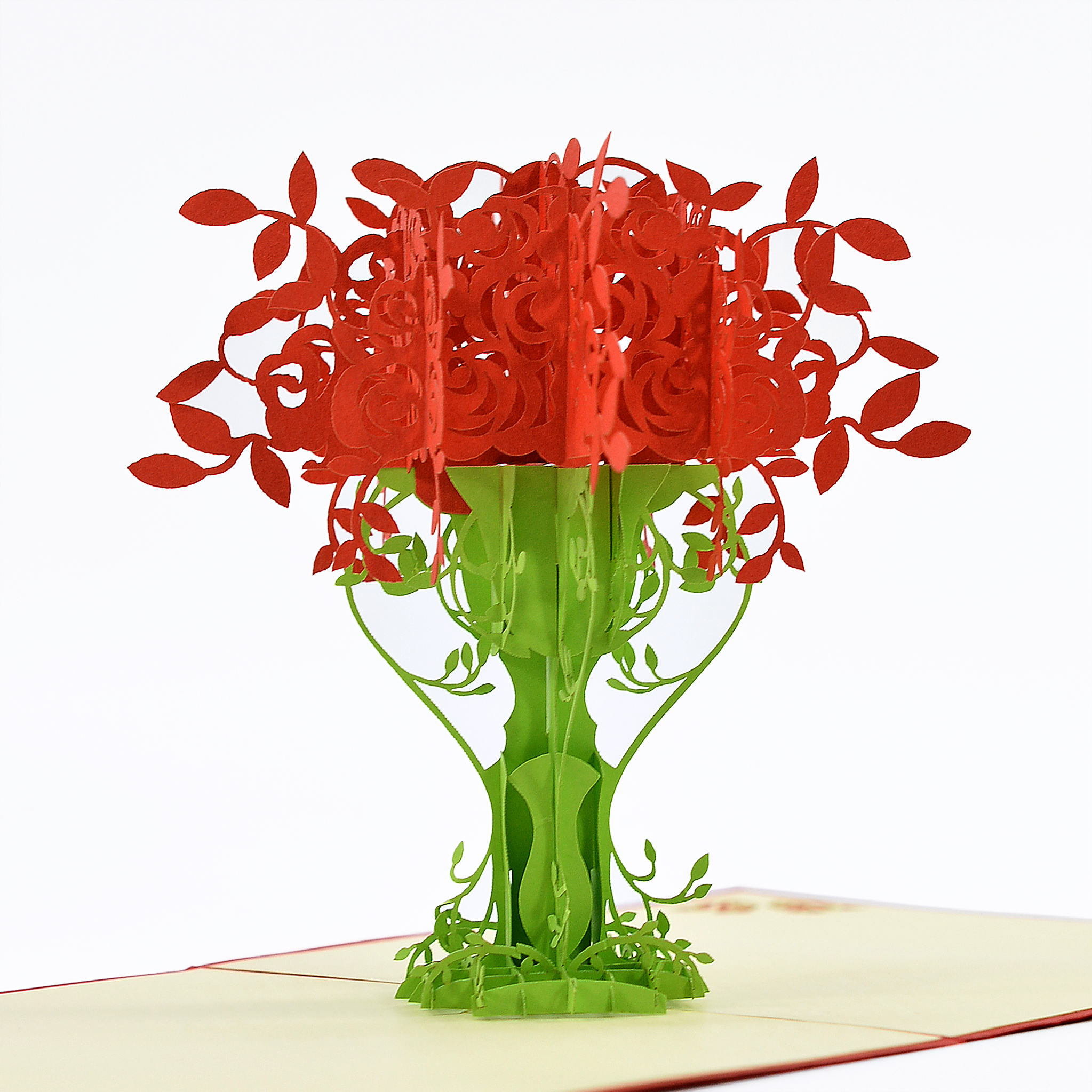 Thiệp nổi 3D Lẵng Hoa Nhiều Màu Sắc Quà Tặng Cho Ngày Sinh Nhật, Các Dịp Lễ, Thiệp Cảm Ơn, Size 15x15cm FL009