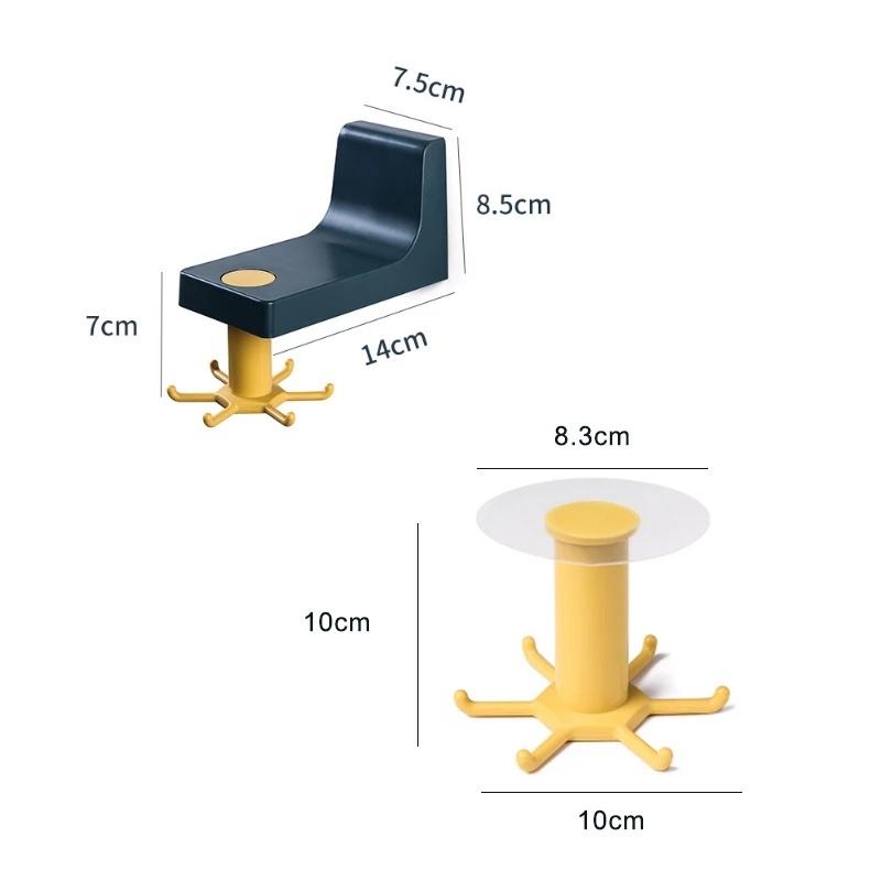 Giá Đỡ Gắn Tường Xoay 360 Độ Tiện Dụng Cho Nhà Bếp / Phòng Tắm