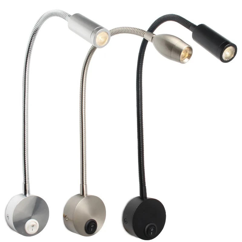 Đèn đọc sách Led gắn tường đầu giường 3W , Loại ánh sáng chiếu rọi, Nguồn 220V