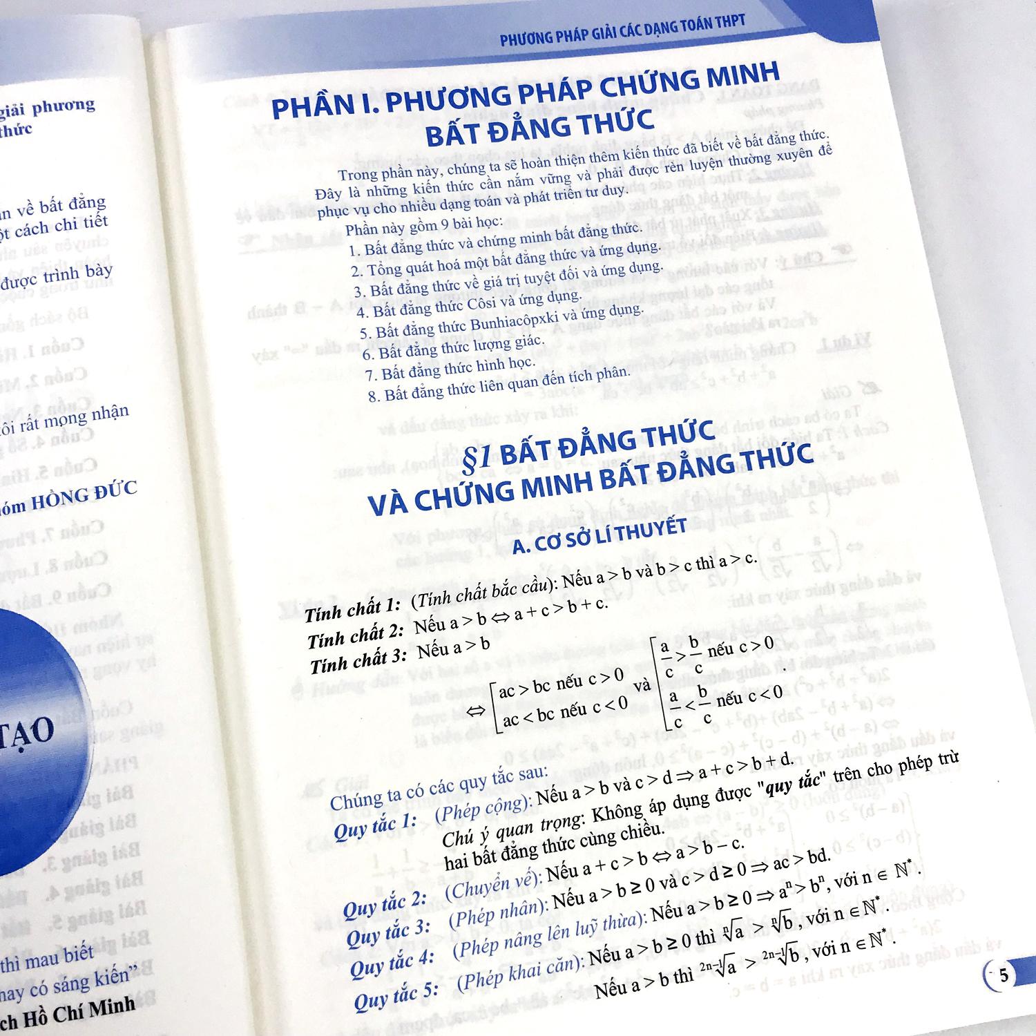 Combo 2 cuốn: Phương pháp giải các dạng Toán THPT - Bất đẳng thức, Giá trị lớn nhất và nhỏ nhất + Số phức