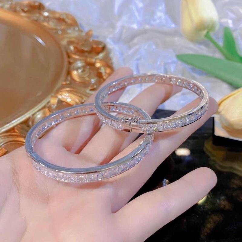 Vòng full đá siêu đẹp siêu sáng khoá cài