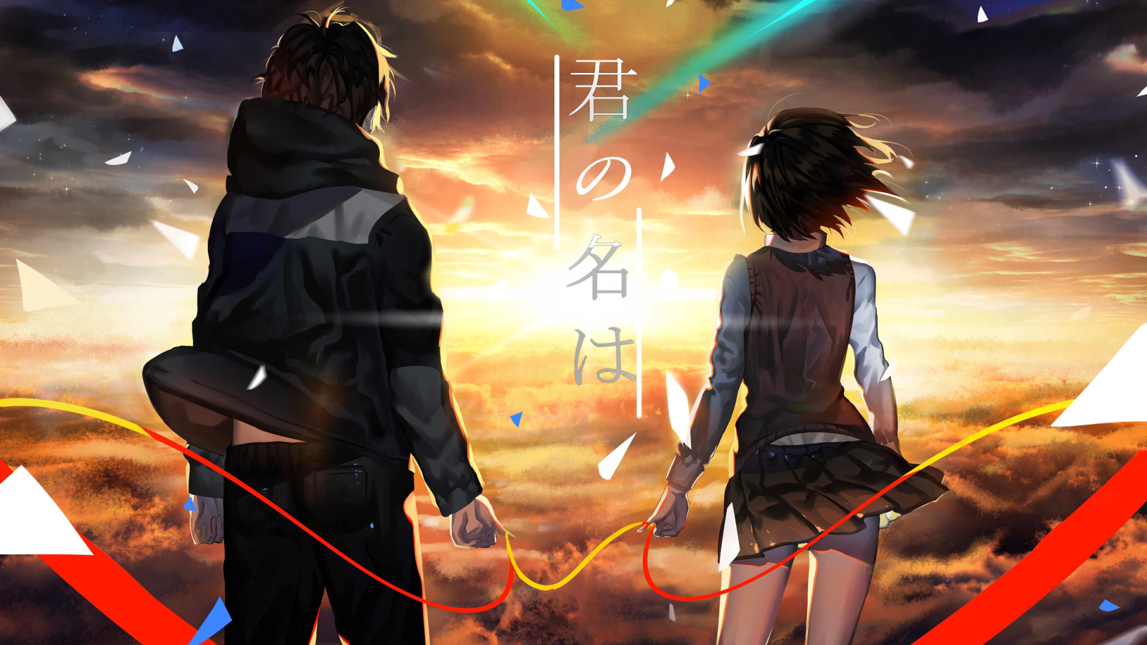 Poster 8 tấm A4 Kimi No Na Wa Your Name anime tranh treo album ảnh in hình đẹp (MẪU GIAO NGẪU NHIÊN)