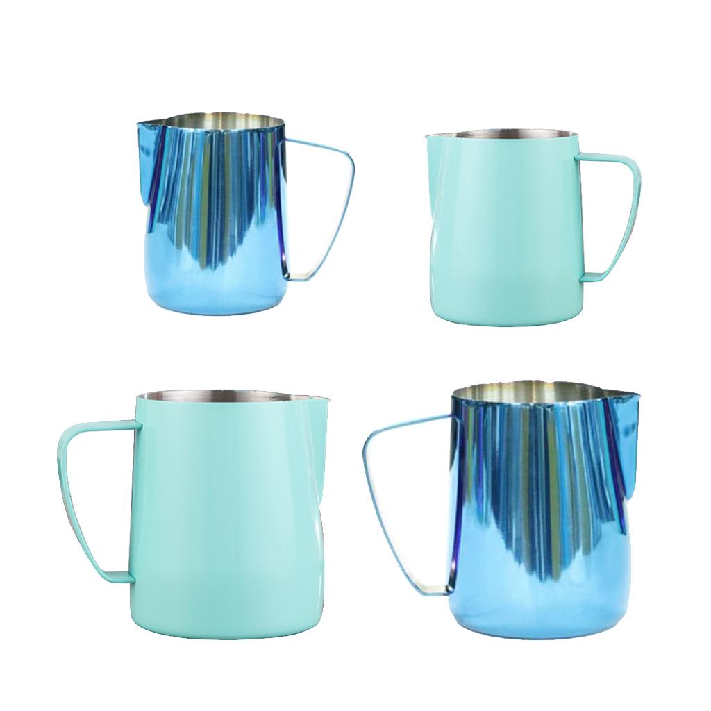 Milk Frothing Pitcher Jug, Stainless Steel, Suitable for Coffee, Latte and Frothing Milk, Coffee Milk Serving Jug for Kitchen Restaurant