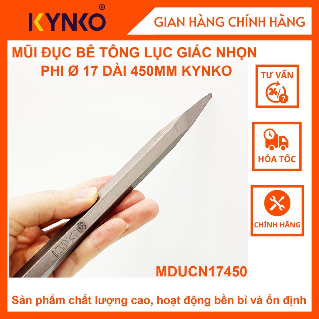 MŨI ĐỤC BÊ TÔNG SDS NHỌN PHI Ø17 DÀI 450MM KYNKO - MDUCN17450