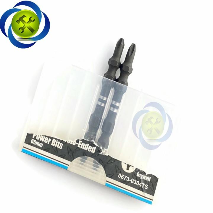 Mũi vít hai đầu PH2 Suretorq 0673-0304TS dài 65mm  đầu nhỏ