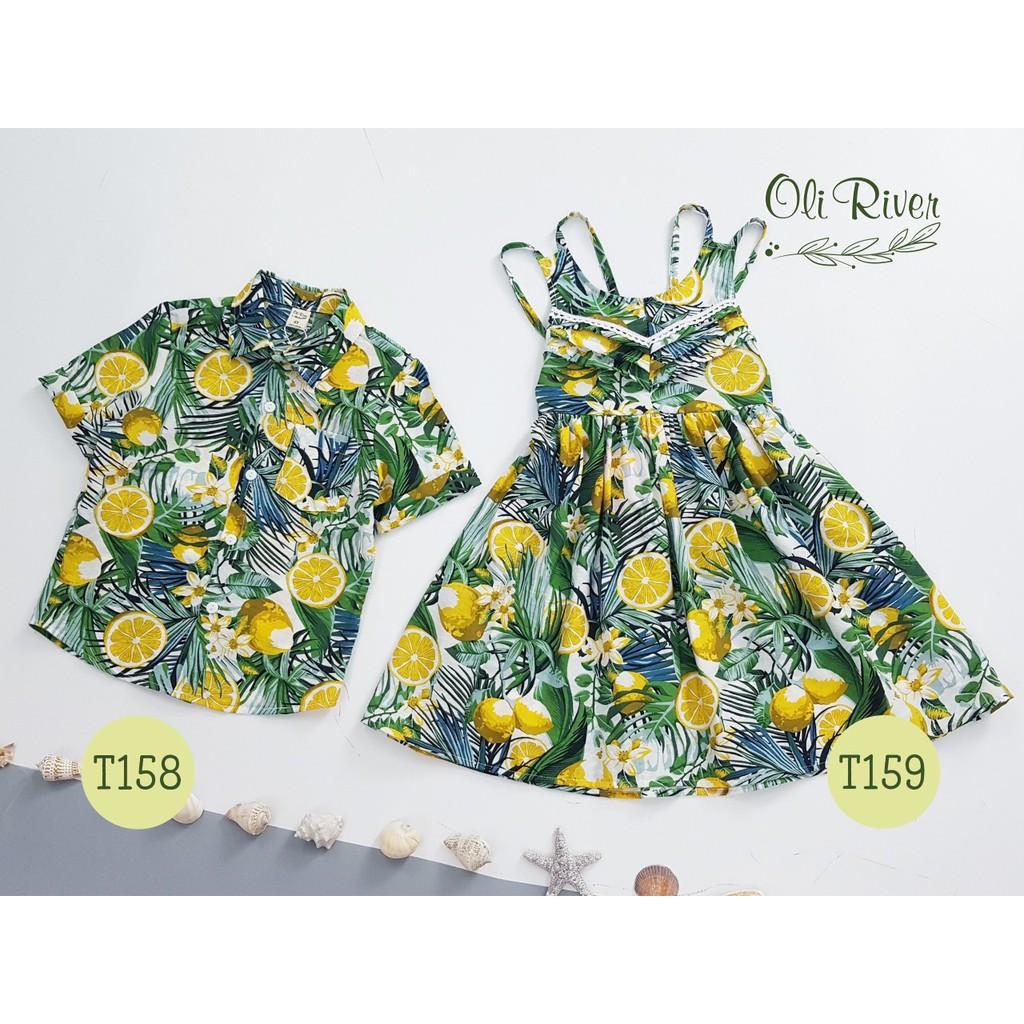 Set đồ cặp chị em lụa đũi siêu mát đón hè