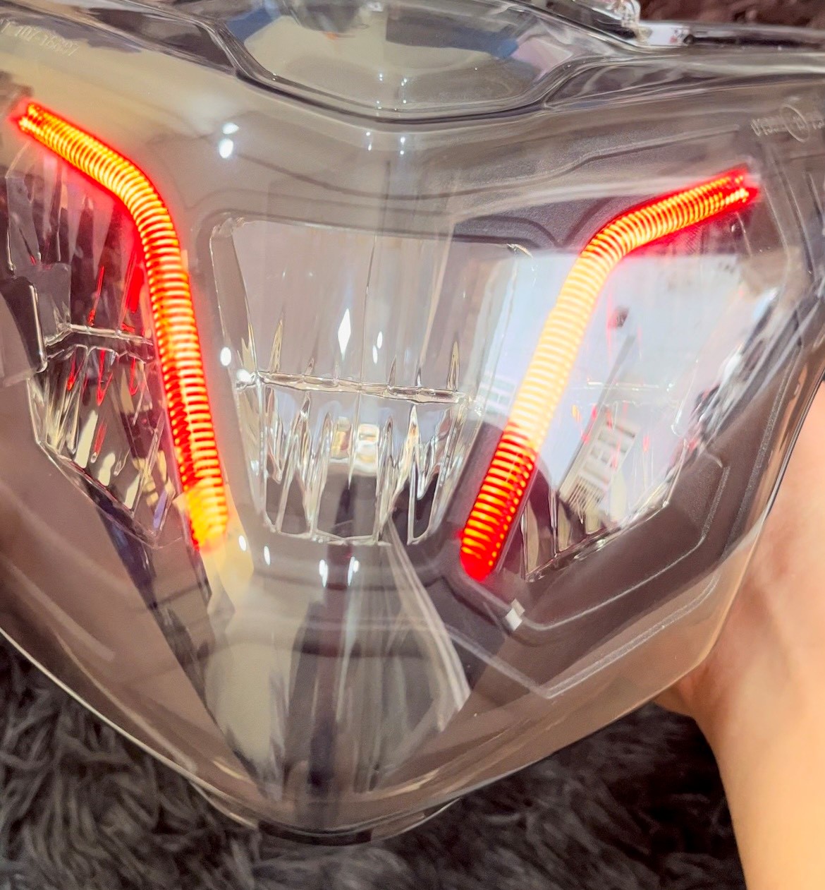Pha Đèn Led Demi Đỏ Exciter 135 || Chóa Led Ex135