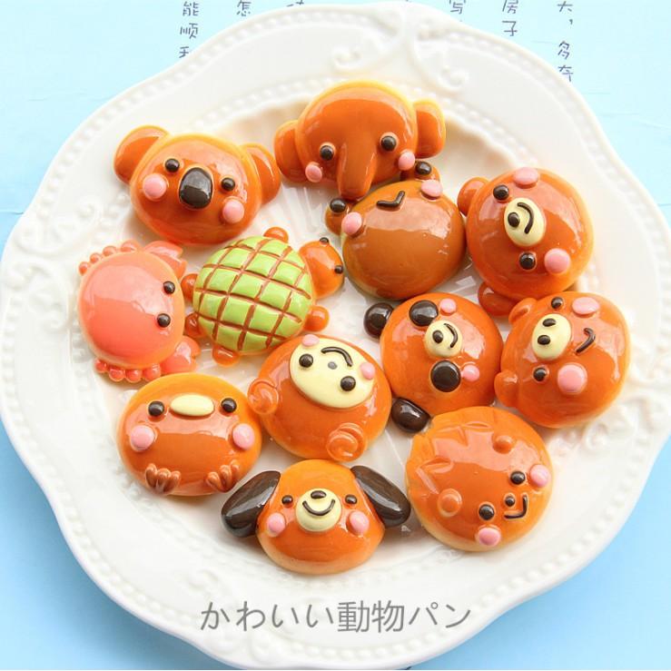 Chuyên Charm * Charm bánh nướng hình mặt gấu bear cho các bạn trang trí vỏ ốp điện thoại, DIY
