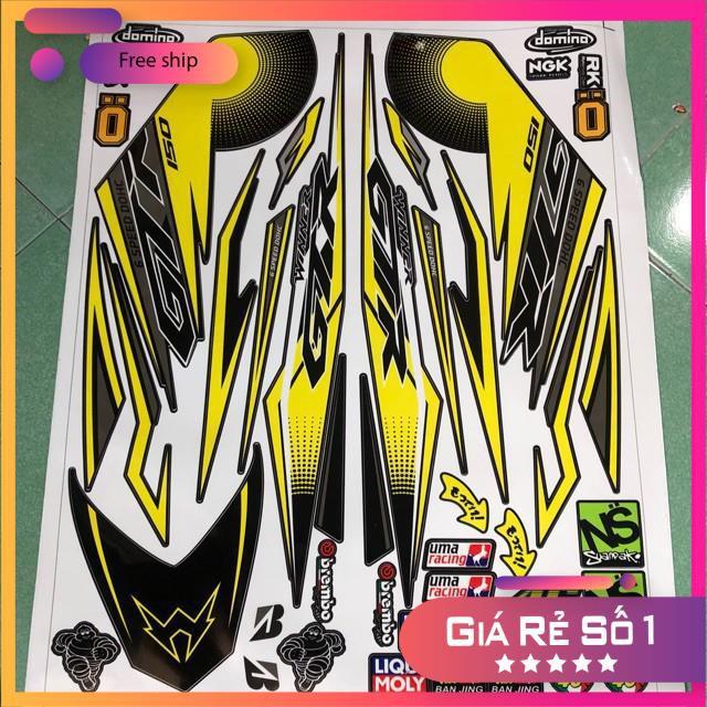 Tem rời dành cho winner GTR vàng đen