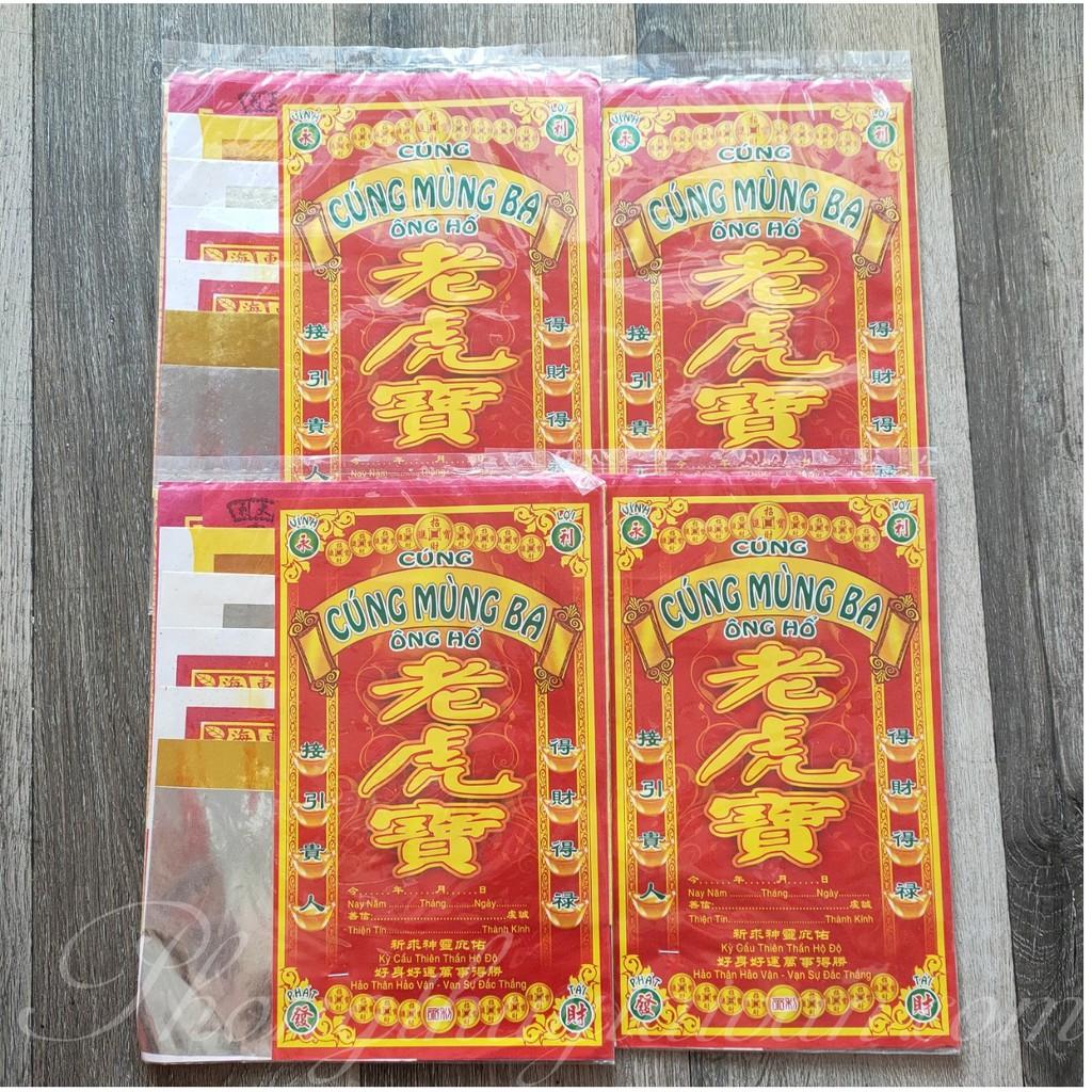 Bộ giấy cúng mùng 3 Ông Hổ