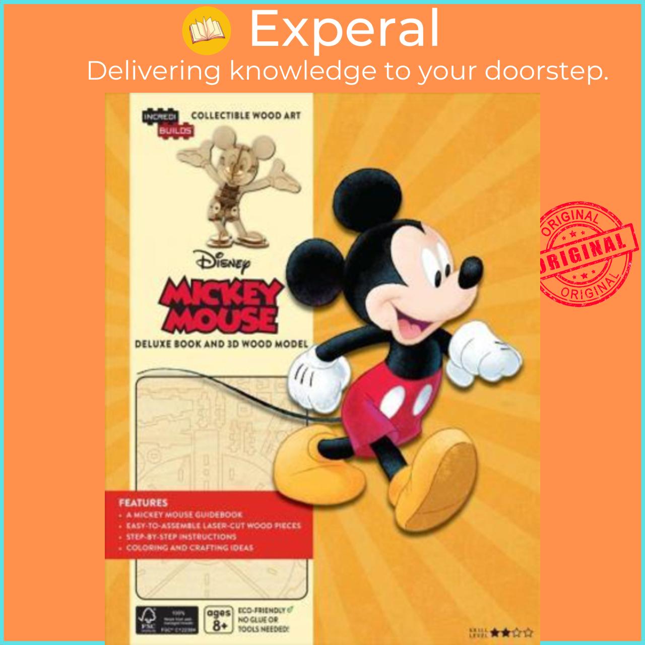 Sách - Incredibuilds: Walt Disney: Mickey Mouse Deluxe Book by Greenberg (US edition, hardcover)