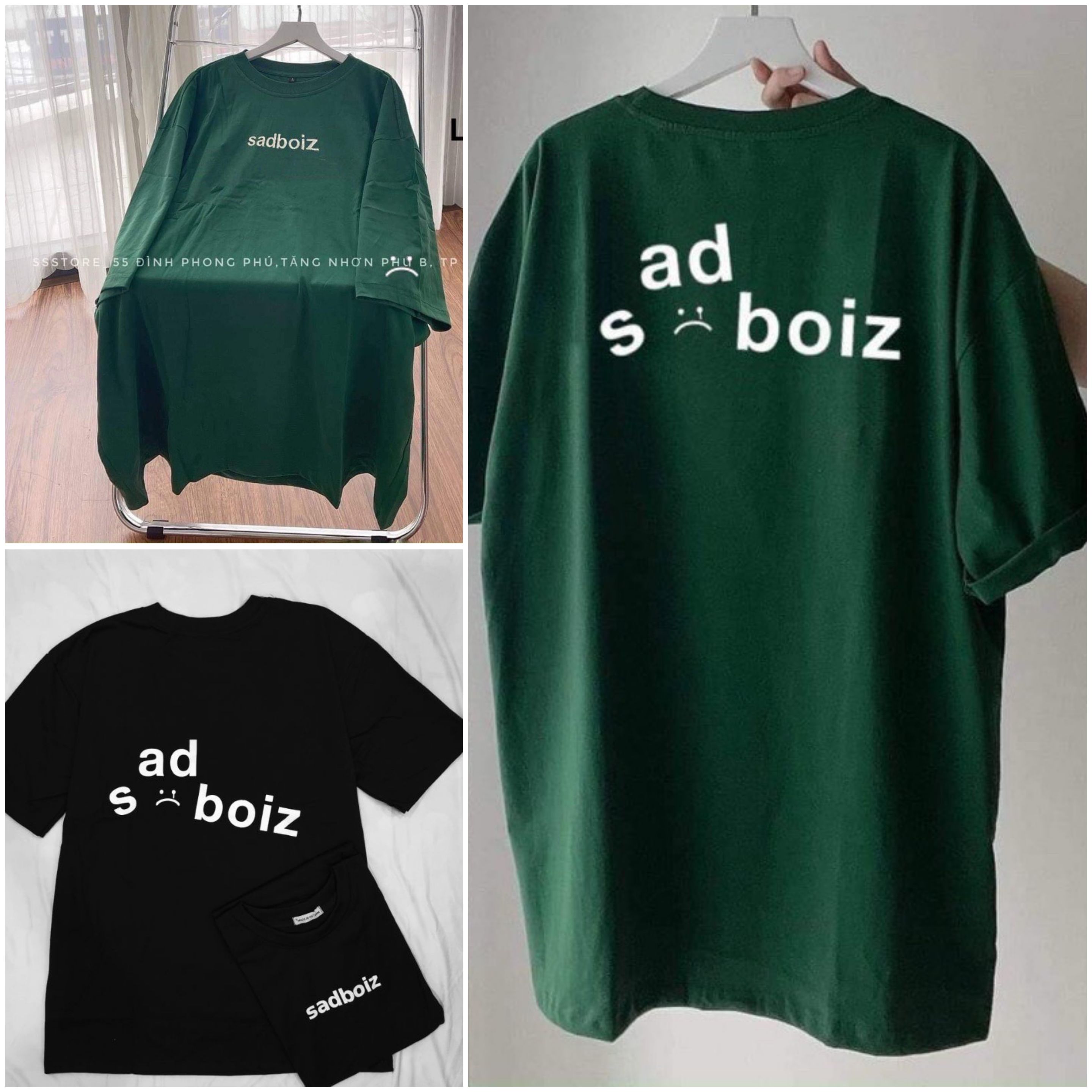 Áo thun SAD BOIZ vibes toos nam nữ unisex form rộng tay lỡ màu trend