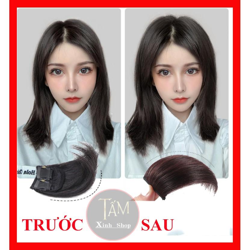 Kẹp phồng chân tóc, tóc giả kẹp phồng loại đẹp chất tóc hàn quốc dạng ngắn làm tôn tóc dài 10cm- 15cm - GIÁ 1 BÊN
