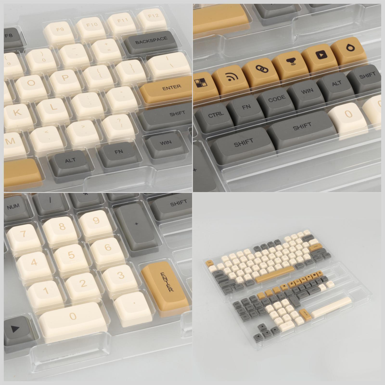 125 Keys PBT  Xda  Waterproof Dustproof for Laptop Desktop