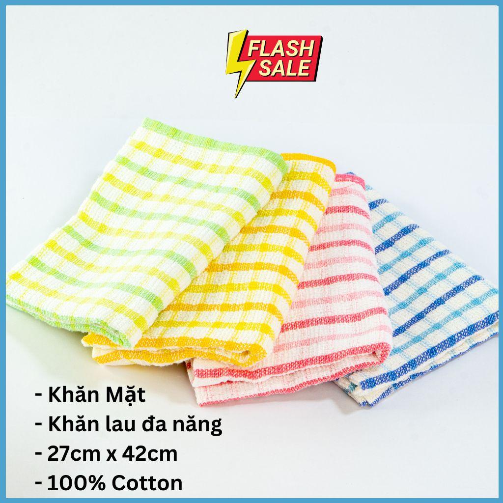 Khăn lau hai mặt đa năng 100% Cotton 27*42cm An toàn HÀNG XUẤT NHẬT