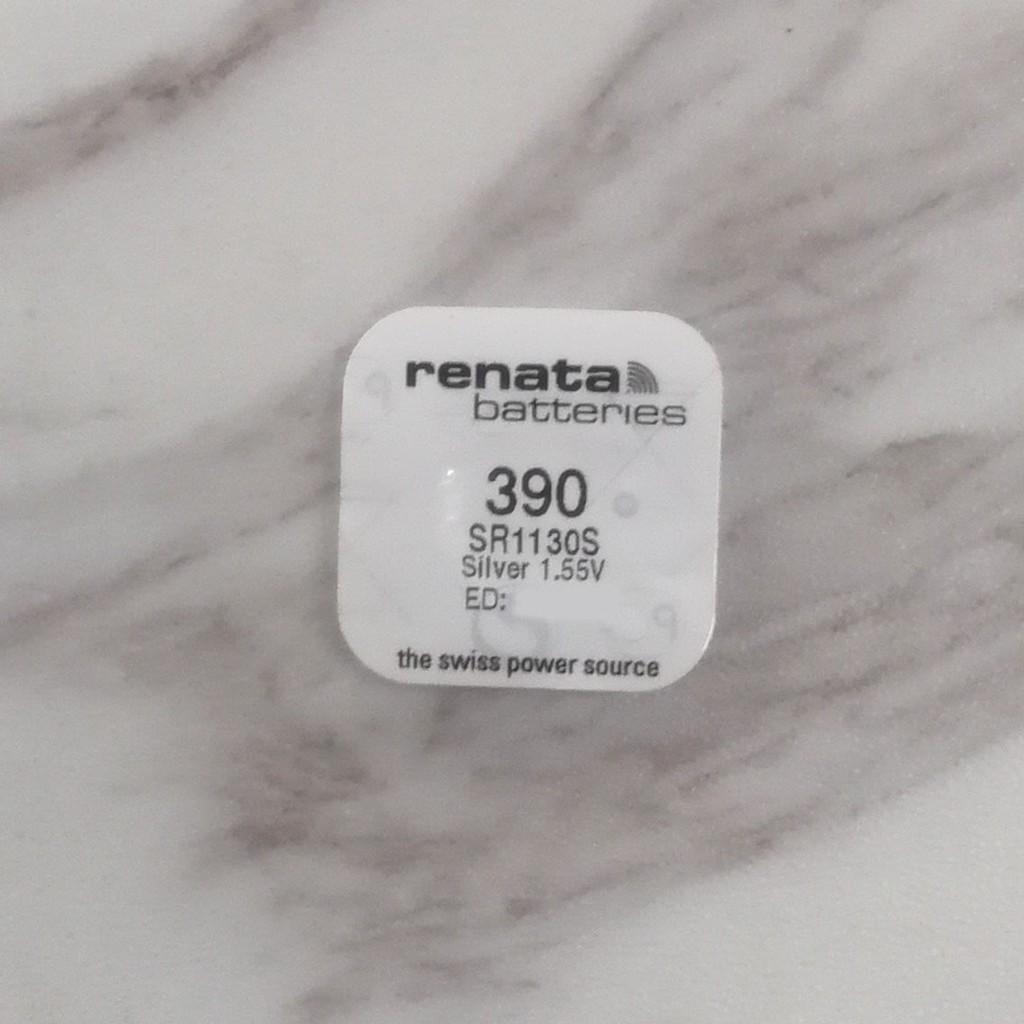 Pin đồng hồ Thụy Sỹ RENATA 390 / SR1130SW silver bạc Made in Swiss