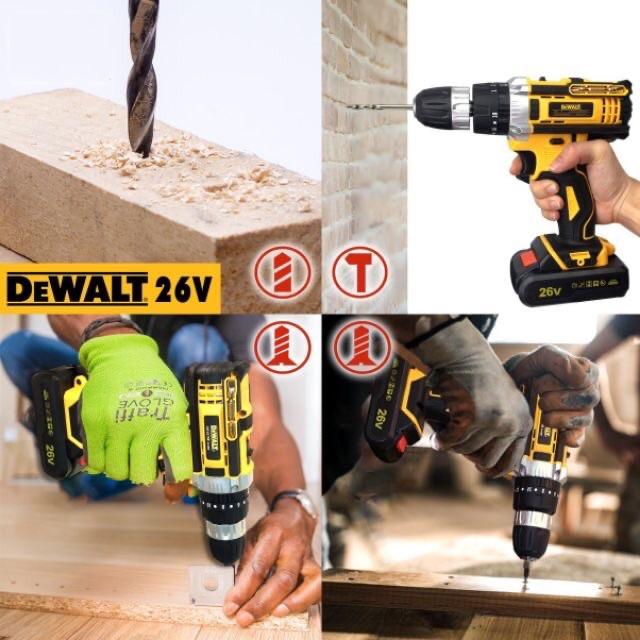 Máy khoan pin Dewalt 26V USA Có Búa Khoan Tường