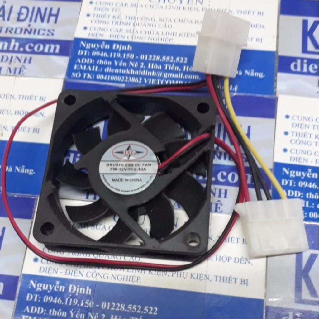 FAN quạt tản nhiệt CPU, 60x60x15mm 6015, CÓ ĐẦU CẮM NGUỒN MÁY TINH kde4327